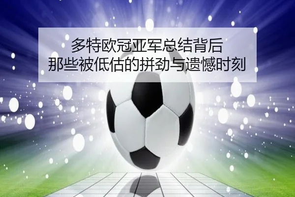 多特欧冠亚军总结背后 那些被低估的拼劲与遗憾时刻
